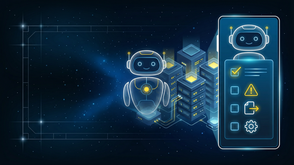AI chatbot with checklist
